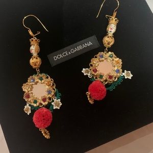Dolce Gabbana costume earrings . New